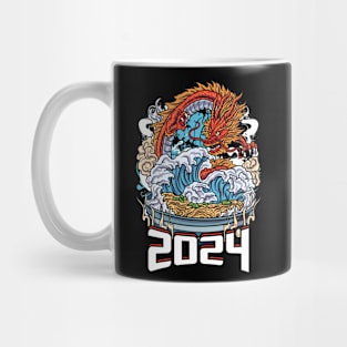 Chinese New Year of the Dragon 2024 Ramen and Wave Mug